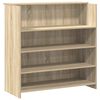 vidaXL Banco Reception Rovere Sonoma 200x50x103,5 cm Legno Multistrato