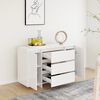 vidaXL Credenza con 3 Cassetti Bianca 120x41x75 cm in Truciolato