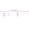 vidaXL Bordure per Prato 50 pz 10x103 cm Flessibili in Acciaio Corten