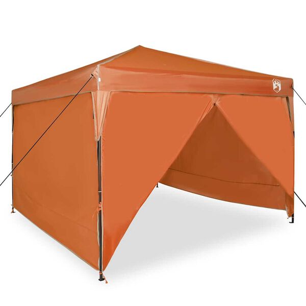 vidaXL Tenda Aggiuntiva Pop-Up Arancione 300 x 300 cm Tessuto