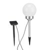 HI Lampada a Sfera Solare a LED da Giardino Rotante 25 cm