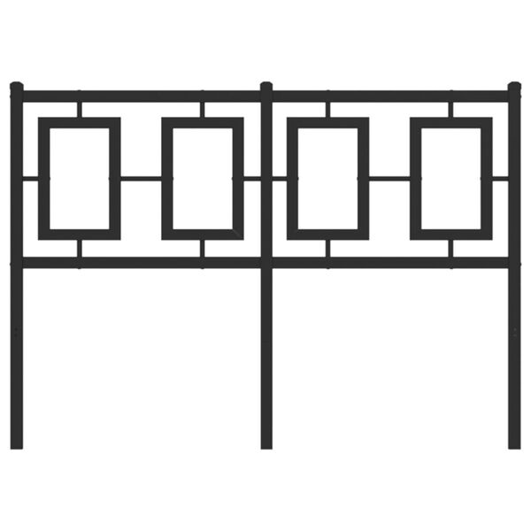 vidaXL Testiera di Ricambio in Metallo Nero 120 cm
