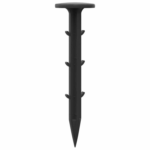 vidaXL Picchetti in plastica 500 pcs Nero &Oslash;3 x 11 cm Plastica