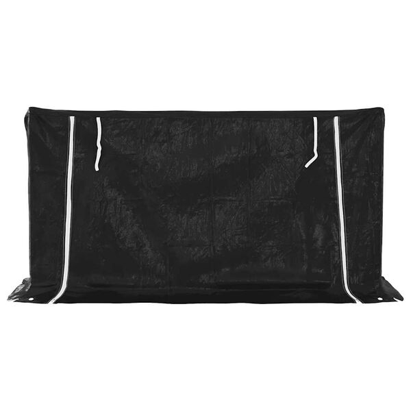 vidaxL Rastrelliera Legna con Copertura Antipioggia Acciaio Zincato