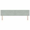 vidaXL Testiera con testiera Grigio chiaro 200 cm Pelle Sintetica