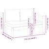 vidaXL Divano Giardino con 1 Bracciolo 2 Posti Legno Massello Acacia