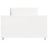 vidaXL Giroletto senza Materasso Bianco 100x200 cm Legno Massello Pino