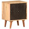 vidaXL Comodino 40x30x50 cm in Legno Massello di Acacia