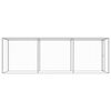 vidaXL Gabbia per Gatti 4,5x1,5x1,5 m in Acciaio Zincato
