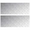 vidaXL Gradini per Scale 2 pz 100 x 40 cm Argento Alluminio