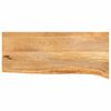 vidaXL Piano Tavolo Bordi Vivi 90x30x3,8 cm in Legno Massello di Mango
