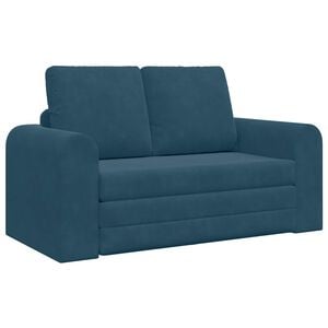 vidaXL Divano letto Blu 148 x 71 x 83 cm Velluto