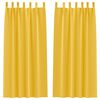 vidaXL Tende Blackout con Anelli 2 pz Giallo Senape 245 x 140 cm