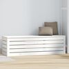 vidaXL Contenitore Portaoggetti Bianco 109x36,5x33cm Massello di Pino