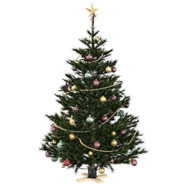 vidaXL Supporto per Albero di Natale 1.73 Nero 50 x 50 x 16 cm