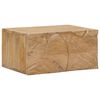 vidaXL Comodino a muro fatto a mano Marrone Teak 40 x 30 x 20 cm