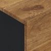 vidaXL Credenza con 3 Ante 40x33x110 cm Legno Massello Mango e Ferro