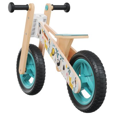 vidaXL Bicicletta Senza Pedali per Bambini Blu Stampato
