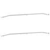 vidaXL Supporto per teloni per rimorchi 2 pcs Argento 100-145 cm