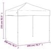 vidaXL Tenda per Feste Pieghevole Blu 2x2 m