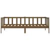 vidaXL Dormeuse Marrone Ambra in Legno Massello di Pino 90x200 cm