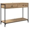 vidaXL Tavolo consolle Rovere artigianale 100 x 34,5 x 75 cm