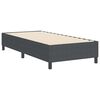 vidaXL Struttura letto piattaforma Grigio scuro 90 x 200 cm Tessuto