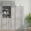vidaXL Mobile Sottile Grigio Cemento 30x42,5x225 cm in Truciolato