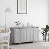 vidaXL Credenza Grigio Sonoma 135 x 41 x 75 cm Legno multistrato