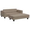 vidaXL Lettino Cani con Estensione Cappuccino 100x50x30 cm Similpelle