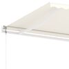 vidaXL Tenda da Sole Automatica Autoportante 450x350 cm Crema