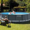 Intex Set Piscina Rotonda con Telaio Ultra XTR 488x122 cm