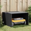 vidaXL Garage per Robot Tosaerba Nero 86x90x52/57 cm in Polyrattan