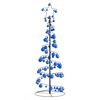 vidaXL Albero di Natale a LED con Palline 100 LED Bianco Caldo 150 cm