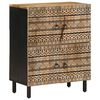 vidaXL Credenza 60x33,5x75 cm in Legno Massello di Mango Grezzo