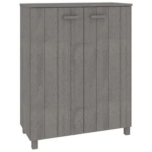 vidaXL Scarpiera HAMAR Grigio Chiaro 85x40x108 cm in Legno di Pino