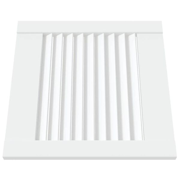 vidaXL Anta con Design a Lamelle Bianca 39,5x39,4 cm in Legno di Pino