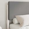 vidaXL Letto con Testiera Rivestita Grigio chiaro 120 x 190 cm