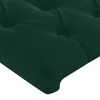 vidaXL Giroletto senza Materasso Verde Scuro 90x190 cm in Velluto