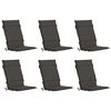 vidaXL Cuscino per sedia a schienale alto GEMERT 6 pz 100% Poliestere