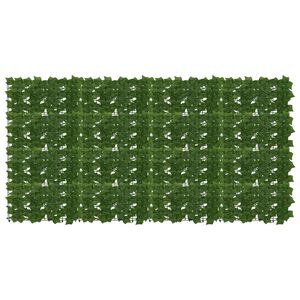 vidaXL Schermo per balcone con foglie Verde 200 x 100 cm