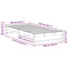 vidaXL Struttura del letto Bianco 100 x 210 cm Pino massello