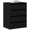 vidaXL Mobile con Cassetti Nero 60 x 41 x 76 cm Legno multistrato