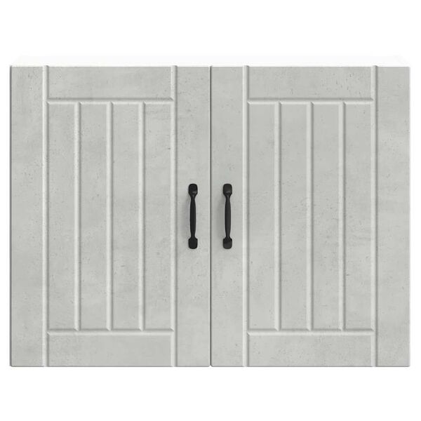 vidaXL Pensile da Cucina Lucca Grigio Cemento in Legno Multistrato