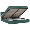 vidaXL Letto ottomano con materasso Verde Scuro 140 x 190 cm Velluto