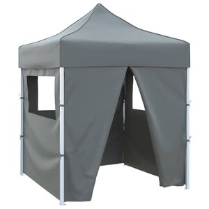 vidaXL Tenda Party 200 x 200 x 315 cm Antracite Tessuto Oxford