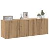 vidaXL Mobili TV a Parete 2pz Rovere Artigianale 60x30x41 cm