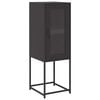 vidaXL Credenza Nera 36x39x107 cm in Acciaio Laminato a Freddo