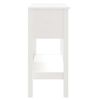 vidaXL Tavolo Consolle Bianco 75x35x75 cm in Legno Massello di Pino