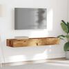 vidaXL Mobili Porta TV con Luci LED 2 pz Legno Antico 60x35x15,5 cm